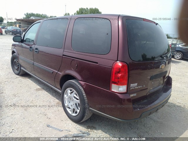 1GNDV23W68D161026 - 2008 CHEVROLET UPLANDER LS MAROON photo 3