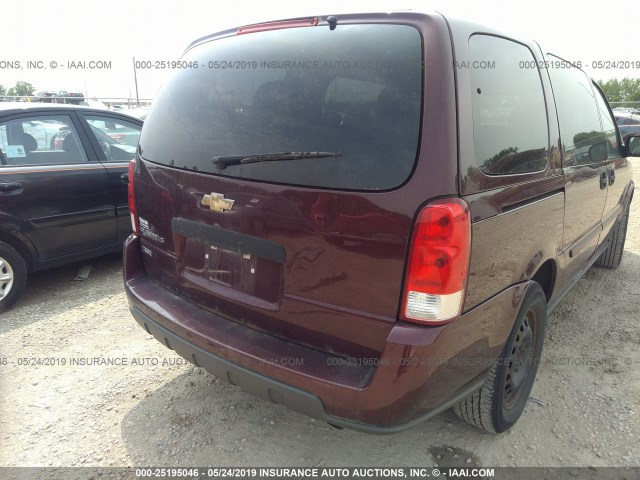 1GNDV23W68D161026 - 2008 CHEVROLET UPLANDER LS MAROON photo 6