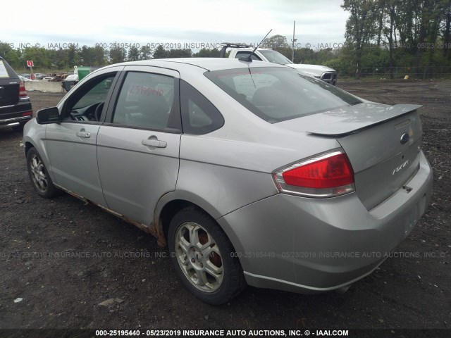 1FAHP36N59W200343 - 2009 FORD FOCUS SES GRAY photo 3