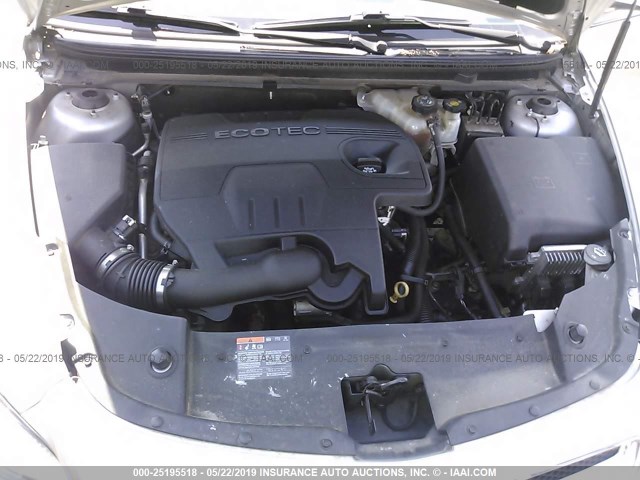 1G1ZC5E05CF267939 - 2012 CHEVROLET MALIBU 1LT 银色 照片 10