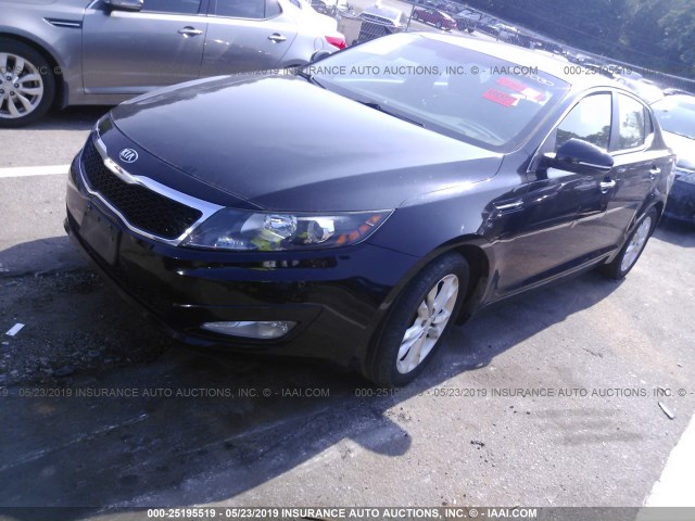 5XXGM4A76DG098350 - 2013 KIA OPTIMA LX BLACK photo 2