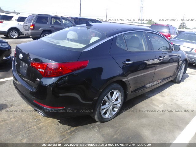 5XXGM4A76DG098350 - 2013 KIA OPTIMA LX BLACK photo 4