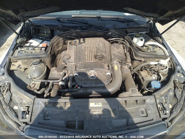 WDDGJ4HB1DG095275 - 2013 MERCEDES-BENZ C 250 GRAY photo 10