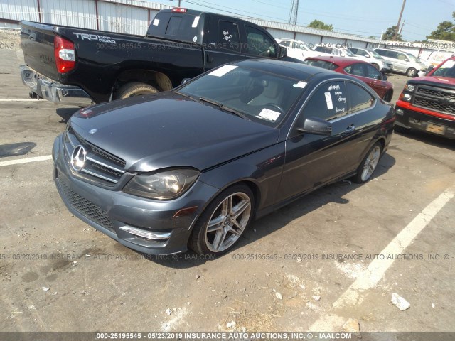 WDDGJ4HB1DG095275 - 2013 MERCEDES-BENZ C 250 GRAY photo 2