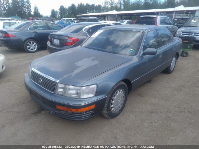 JT8UF11EXM0092741 - 1991 LEXUS LS 400 BLUE photo 2