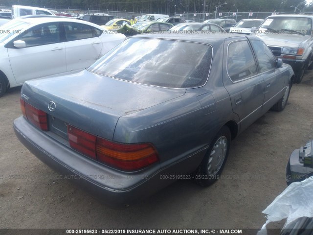 JT8UF11EXM0092741 - 1991 LEXUS LS 400 BLUE photo 4