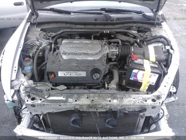 1HGCP3F81AA002019 - 2010 HONDA ACCORD EXL SILVER photo 10