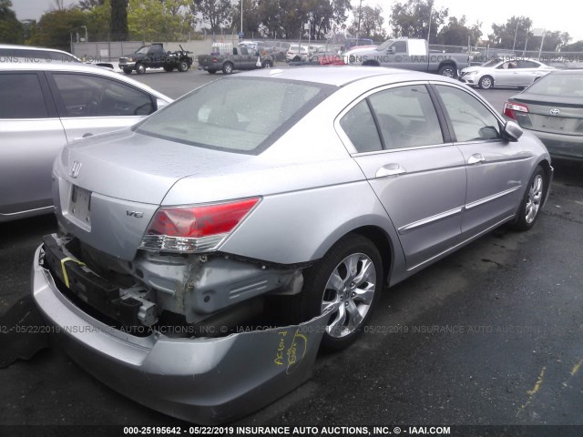 1HGCP3F81AA002019 - 2010 HONDA ACCORD EXL SILVER photo 4