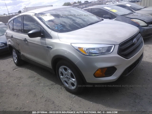 1FMCU0F74HUE09348 - 2017 FORD ESCAPE S GOLD photo 1