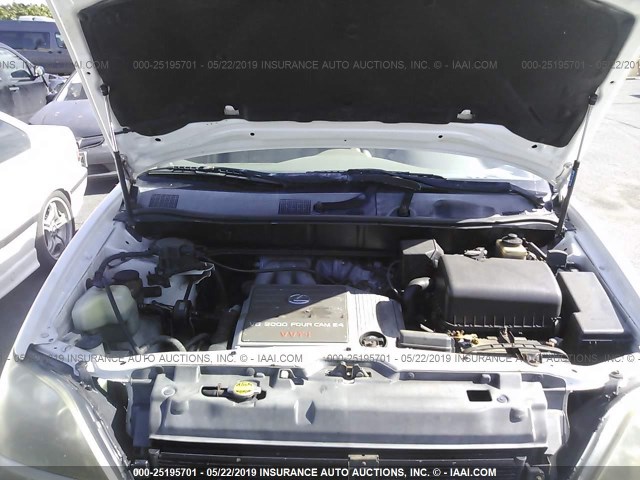 JT6GF10U4X0036264 - 1999 LEXUS RX 300 WHITE photo 10