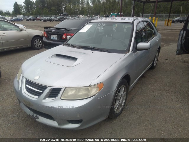 JF4GG22645H057410 - 2005 SAAB 9-2 AERO SILVER photo 2