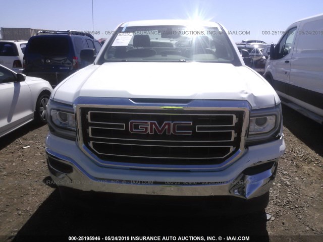 1GTN1LEC8JZ901895 - 2018 GMC SIERRA C1500 WHITE photo 6