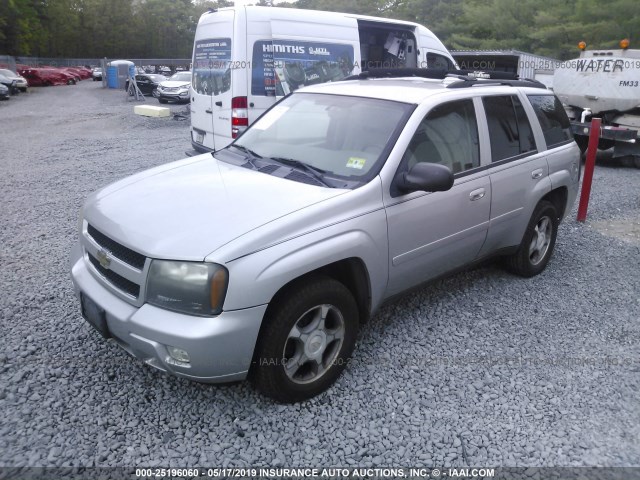 1GNDT13S782131039 - 2008 CHEVROLET TRAILBLAZER LS/LT SILVER photo 2