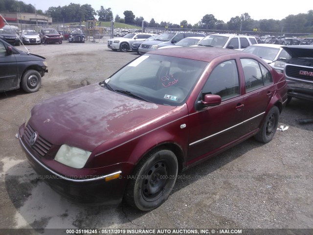 3VWRA69M94M050442 - 2004 VOLKSWAGEN JETTA GL BURGUNDY photo 2