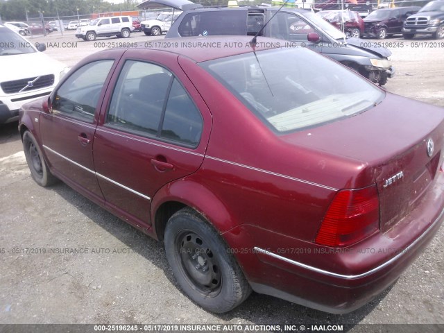 3VWRA69M94M050442 - 2004 VOLKSWAGEN JETTA GL BURGUNDY photo 3