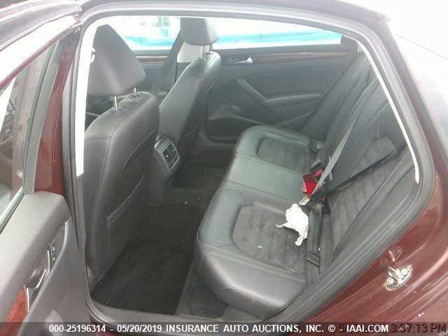 1VWCN7A36DC039676 - 2013 VOLKSWAGEN PASSAT SEL Unknown photo 8