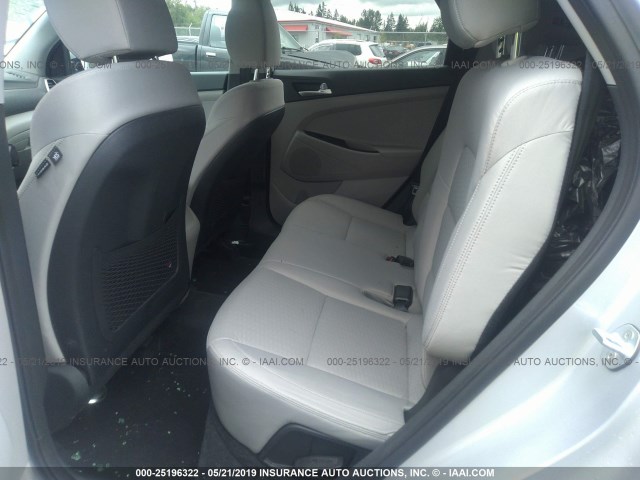 KM8J2CA40KU868959 - 2019 HYUNDAI TUCSON SILVER photo 8