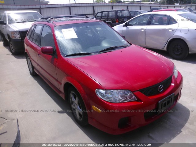 JM1BJ246421495364 - 2002 MAZDA PROTEGE PR5 RED photo 1