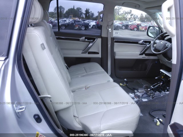 JTJBM7FX4C5044730 - 2012 LEXUS GX SILVER photo 8