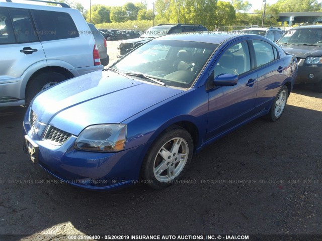 4A3AB76S16E009914 - 2006 MITSUBISHI GALANT GTS BLUE photo 2