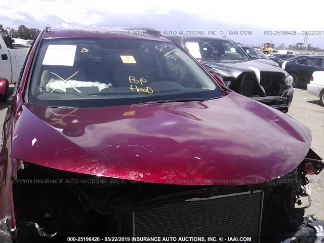 JTMRJREV2JD186812 - 2018 TOYOTA RAV4 HV LE PLUS/XLE BURGUNDY photo 10