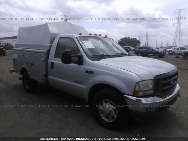 1FDSF30P24ED64768 - 2004 FORD F350 SRW SUPER DUTY SILVER photo 1