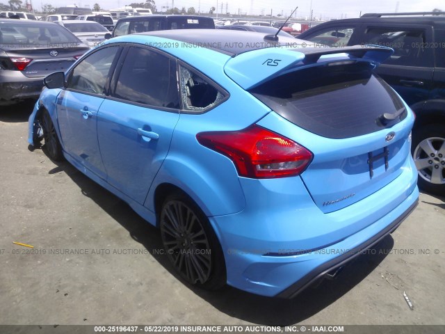 WF0DP3TH5H4122998 - 2017 FORD FOCUS RS BLUE photo 3