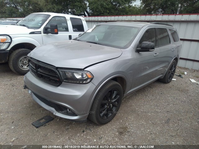 1C4RDHDG5JC209235 - 2018 DODGE DURANGO GT SILVER photo 2