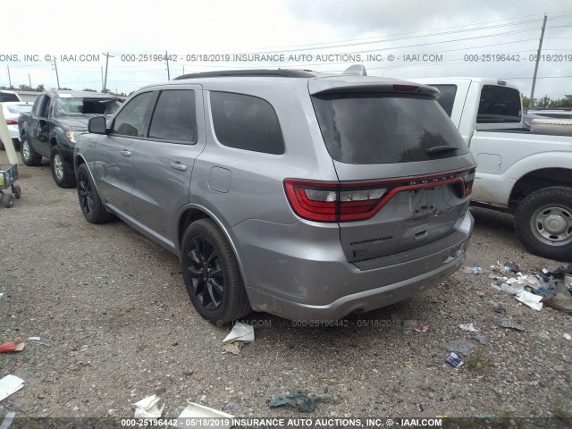 1C4RDHDG5JC209235 - 2018 DODGE DURANGO GT SILVER photo 3