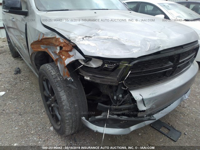 1C4RDHDG5JC209235 - 2018 DODGE DURANGO GT SILVER photo 6