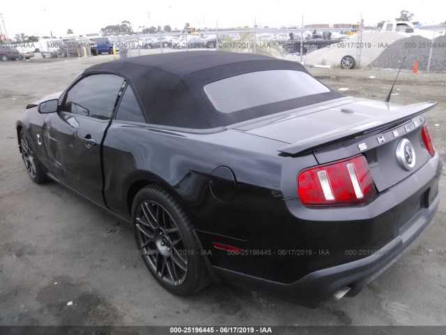 1ZVBP8KS6B5141157 - 2011 FORD MUSTANG BLACK photo 3