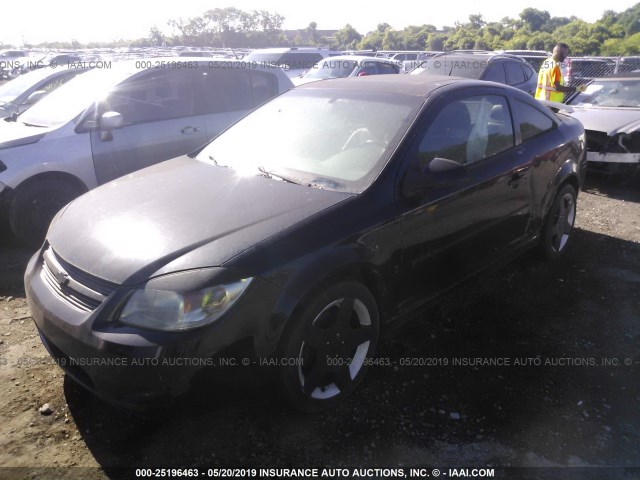 1G1AM18B387274597 - 2008 CHEVROLET COBALT SPORT BLACK photo 2