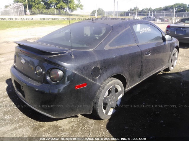 1G1AM18B387274597 - 2008 CHEVROLET COBALT SPORT BLACK photo 4