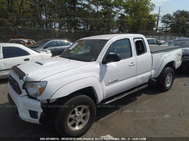 5TFUU4EN1DX079502 - 2013 TOYOTA TACOMA WHITE photo 2