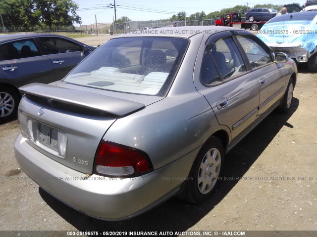 3N1CB51D91L514815 - 2001 NISSAN SENTRA XE/GXE SILVER photo 4