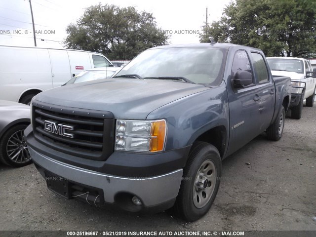 2GTEC13C671561875 - 2007 GMC NEW SIERRA C1500 BLUE photo 2