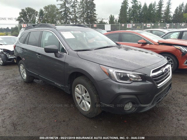 4S4BSACC1J3375096 - 2018 SUBARU OUTBACK 2.5I PREMIUM GRAY photo 1