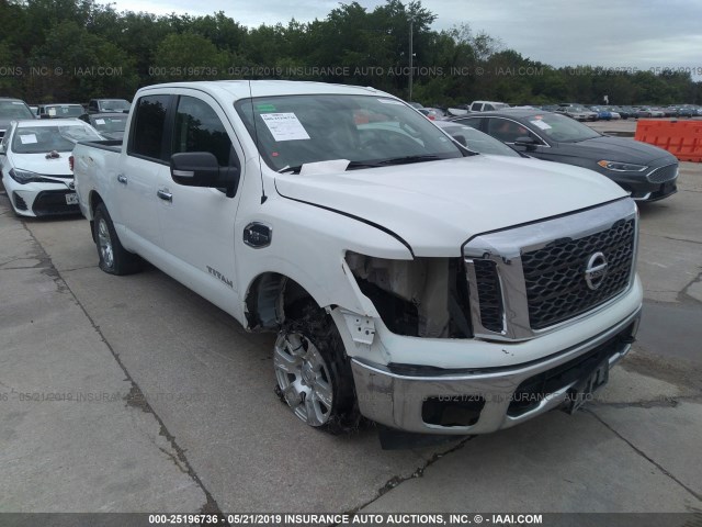 1N6AA1EJ8HN569182 - 2017 NISSAN TITAN S WHITE photo 1