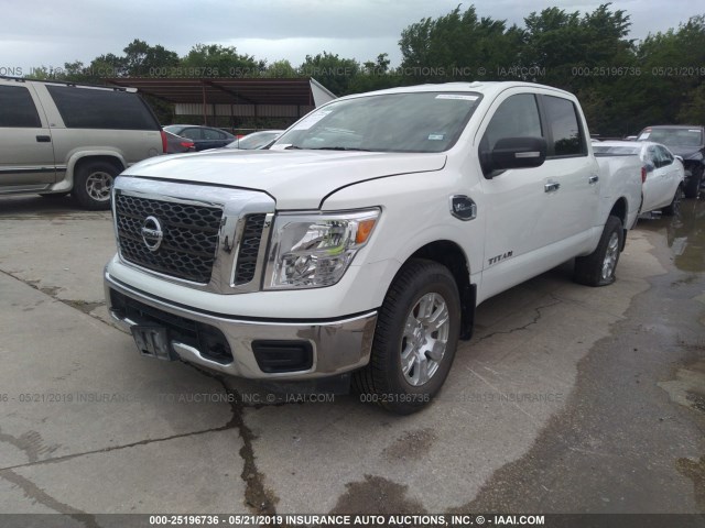 1N6AA1EJ8HN569182 - 2017 NISSAN TITAN S WHITE photo 2