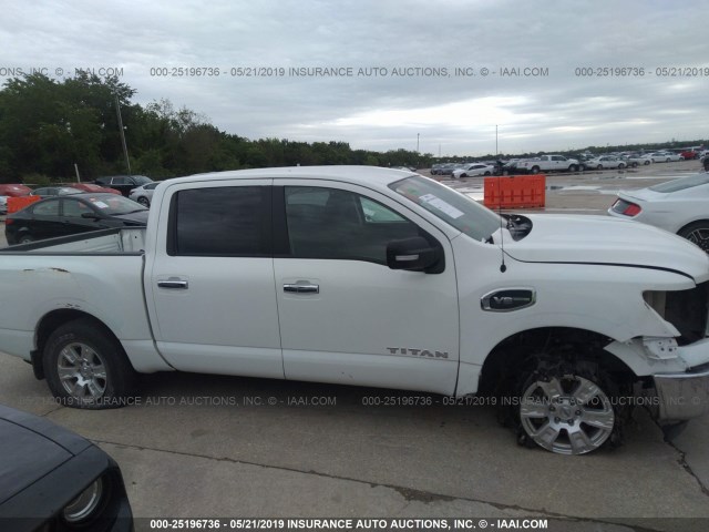 1N6AA1EJ8HN569182 - 2017 NISSAN TITAN S WHITE photo 6