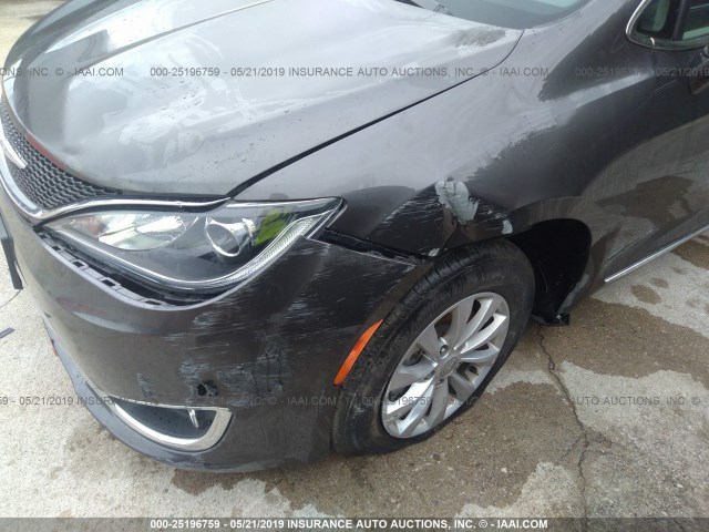 2C4RC1BG0JR246293 - 2018 CHRYSLER PACIFICA TOURING L Մոխրագույն լուսանկար 6