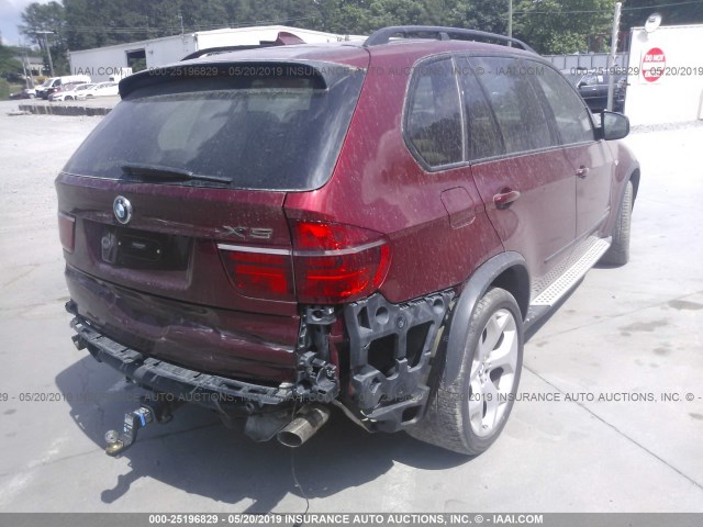 5UXZW0C54CL669984 - 2012 BMW X5 XDRIVE35D RED photo 4