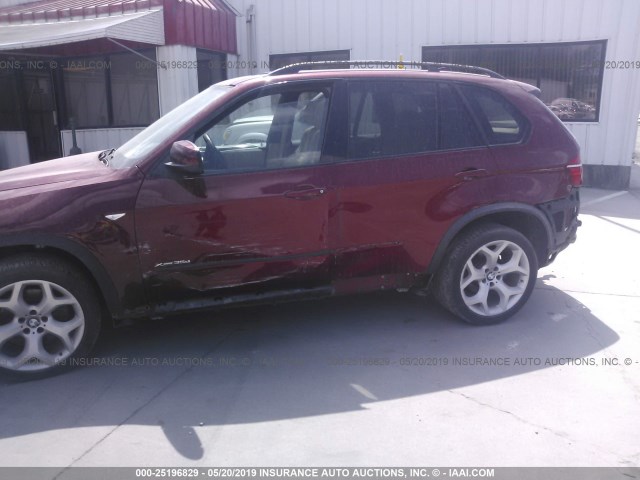 5UXZW0C54CL669984 - 2012 BMW X5 XDRIVE35D RED photo 6