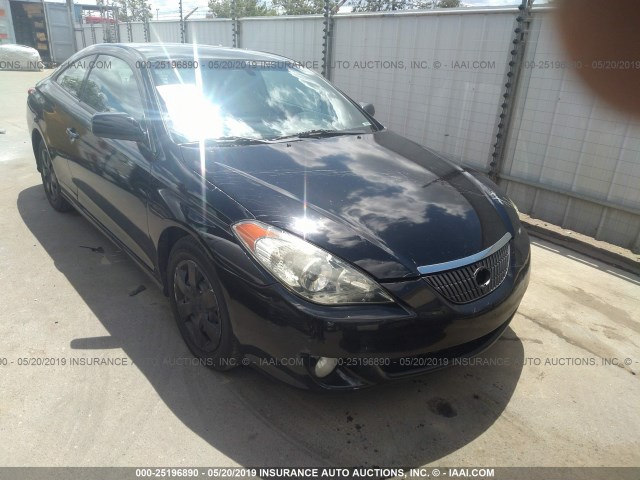 4T1CE38P34U810959 - 2004 TOYOTA CAMRY SOLARA SE/SLE BLACK photo 1