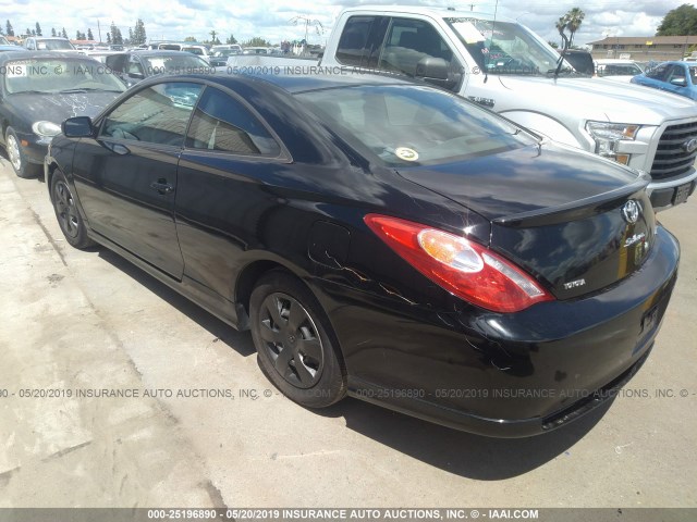 4T1CE38P34U810959 - 2004 TOYOTA CAMRY SOLARA SE/SLE BLACK photo 3