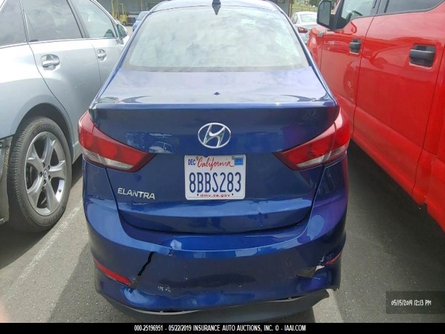 5NPD84LFXJH294075 - 2018 HYUNDAI ELANTRA SEL/VALUE/LIMITED BLUE photo 8