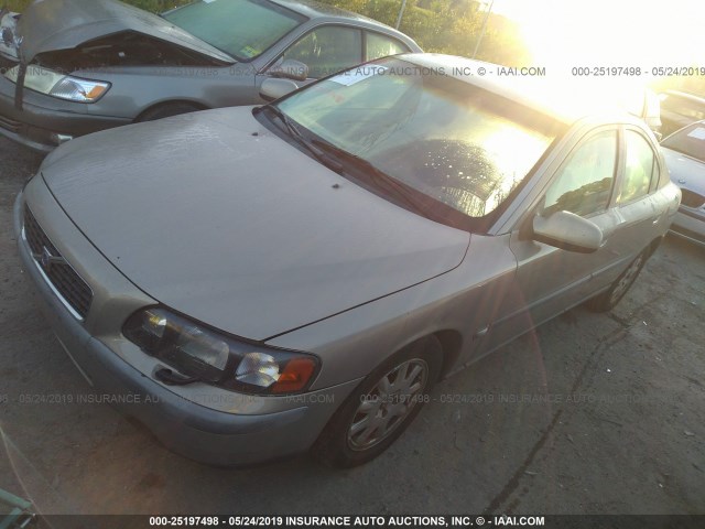 YV1RS61R922124920 - 2002 VOLVO S60 GRAY photo 2