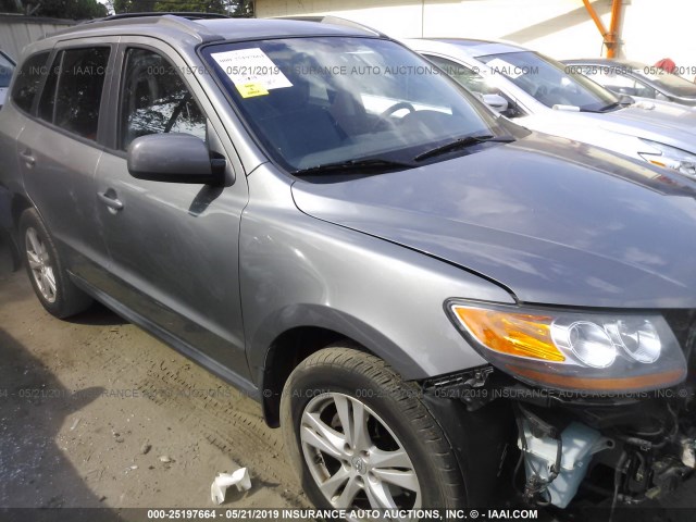 5NMSH4AG9AH400189 - 2010 HYUNDAI SANTA FE SE GRAY photo 1