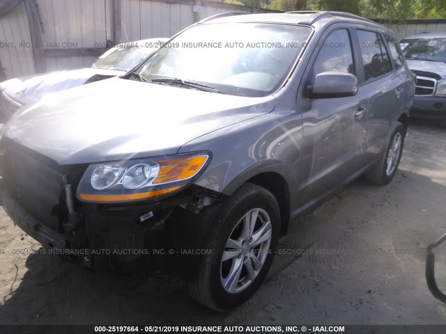 5NMSH4AG9AH400189 - 2010 HYUNDAI SANTA FE SE GRAY photo 2