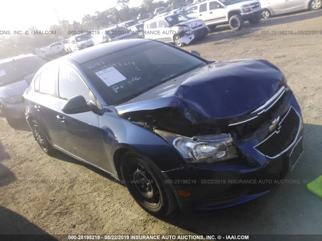 1G1PC5SH2C7382168 - 2012 CHEVROLET CRUZE LS BLUE photo 1